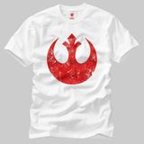 Star Wars Rebels Logo Erkek Tişört - XXL - Beyaz