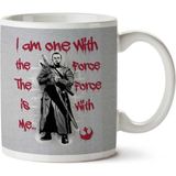 Star Wars Rogue One Chirrut Imwe One With The Force Iki Tarafı Baskılı Kupa Bardak