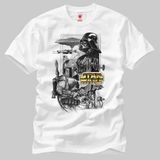 Star Wars Sketch Erkek Tişört - XS - Beyaz