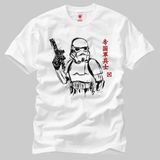 Star Wars: Storm Trooper Japan Erkek Tişört - L - Beyaz
