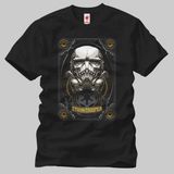 Star Wars: Storm Trooper Skull Erkek Tişört - XL - Siyah