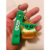 Star Wars Temalı Çanta & Araba Süsü Baby Yoda Grogu 3D Silikon Anahtarlık