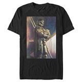 Star Wars: The Mandalorian Mandalorian And The Child Erkek Bisiklet Yaka T-Shirt Siyah S