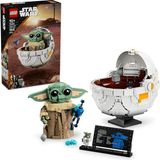 Star Wars: The Mandalorian Uçan Bebek Arabalı Grogu 75403-10 Yaş ve Üzeri Kız ve Erkek Çocuklar Için Yaratıcı Oyuncak Yapım Seti, Doğum Günü Hediyesi (1048 Parça)