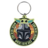 Star Wars: The Mandalorian Where I Go He Goes Kauçuk Anahtarlık