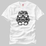 Star Wars: Trooper Tattooed Erkek Tişört - L - Beyaz