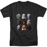 Star Wars Yıldız Savaşları Baskılı Tişörtü - Siyah