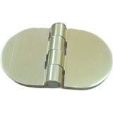 Star Yaprak Menteşe Oval Alüminyum Gold Renk 40X68 mm | 3,3 mm Kalınlık | 5 Adet