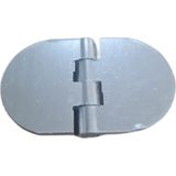 Star Yaprak Menteşe Oval Alüminyum Gümüş Renk 40X68 mm | 3,3 mm Kalınlık | 5 Adet