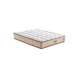 Star Yatak 180x200 Cm Çift Kişilik Nms Yaylı Saten Kumaşlı Full Ortopedik Sert Yatak Krem Bordür