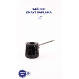 Star Yıldız Desenli Emaye Cezve (Tüm Ocaklarda Kullanılabilir)