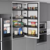 Starax 1223P-A Premium Antrasit 1400x1550 mm İkiz Kiler