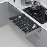 Starax 2289-A Antrasit 74x49cm Plastik Kaşıklık