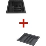 Starax 2li 54*49 Gri Çekmece Içi Düzenleyici Kaşıklık + Kepçelik