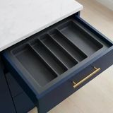 Starax 64x49 cm Antrasit Plastik 70 cm 5 Gözlü Modül Kepçelik