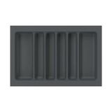 Starax 74x49 cm Gri Plastik 80 cm 6 Gözlü Modül Kepçelik