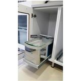 Starax Çöp Kovası Paslanmaz Çelik Raylı S 2574 Kısa - Çok Renkli