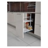 Starax S-1501-C 60x80x30 cm Teleskopik Kiler Ahşap Sepetli