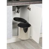 Starax S-2253-SS Otomatik Kapaklı Krom Paslanmaz Çöp Kovası