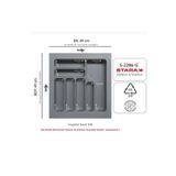 Starax S-2286-G Gri Plastik Kaşıklık