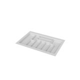 STARAX S-2289-WP ÇEKMECE İÇİ ANTİBAKTERİYEL KAŞIKLIK 80LİK MODÜL BEYAZ EN:74-68 D:49-41CM ARASI KESİLİR