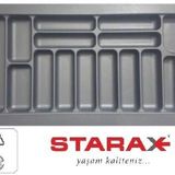 Starax S-2292 104x49 cm Çekmece İçi Plastik Kaşıklık