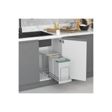 STARAX S-2392.g Teleskopik Raylı Plastik Gövde Çöp Kovası 12+12 Lt
