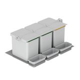 Starax S-2565-G Gri Çekmece İçi Otomatik Çöp Kovası