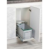 Starax S-2573-G Raylı Plastik Gövde 16 lt Gri Çöp Kovası