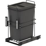 Starax S-2591-A Kapağa Monte Teleskopik Raylı Zemin Bağlantılı 35 Litre Çöp Kovası