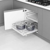 Starax S-2612 Ahşap Tablalı Bağımsız Çift Açılım Gizli Raylı Çekmece 40cm