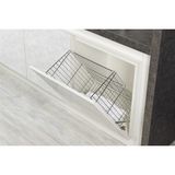 Starax Starax-Kapağa Mont. Demonte Çamaşır Sepeti 35 cm (S-8122) - Gümüş