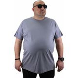 Starbattal 11100 Gri Büyük Beden Basic Erkek T-shirt