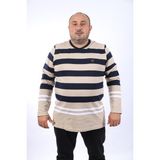 Starbattal 22145 Bej Büyük Beden Erkek T-shirt