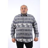 Starbattal 22211 İndigo Büyük Beden Erkek Gömlek
