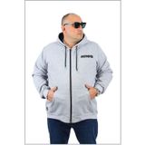 Starbattal 22739 Gri Melanj Büyük Beden Erkek Sweatshirt