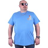 Starbattal 23101 Mavi Büyük Beden Erkek T-shirt