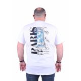Starbattal 23105 Beyaz Büyük Beden Erkek T-shirt