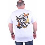 Starbattal 23107 Butterfly Beyaz Erkek T-shirt