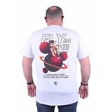 Starbattal 23110 Beyaz Büyük Beden Erkek T-shirt