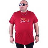 Starbattal 23112 Bordo Büyük Beden Erkek T-shirt