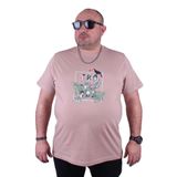 Starbattal 23114 Bej Büyük Beden Erkek T-shirt