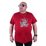 Starbattal 23114 Bordo Büyük Beden Erkek T-shirt