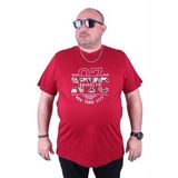 Starbattal 23115 Bordo Büyük Beden Erkek T-shirt