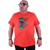 Starbattal 23116 Nar Çiçeği Büyük Beden Erkek T-shirt