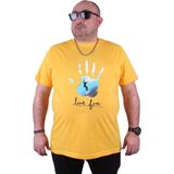 Starbattal 23117 Sarı Büyük Beden Erkek T-shirt