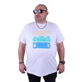 Starbattal 23118 Büyük Beden Beyaz Erkek T-shirt