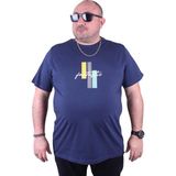 Starbattal 23121 Marin Büyük Beden Erkek T-shirt