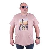 Starbattal 23125 Bej Büyük Beden Erkek T-shirt
