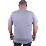 Starbattal 23125 Gri Melanj Büyük Beden Erkek T-shirt